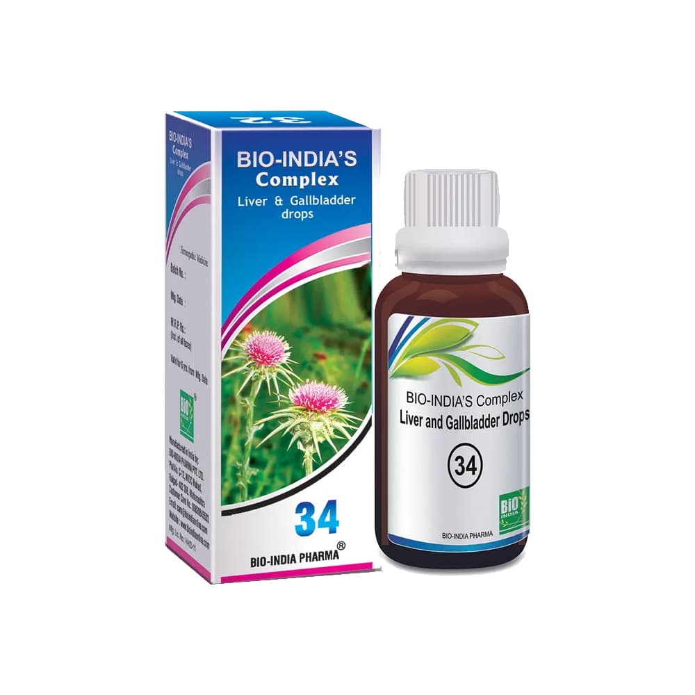 Bio India’s Complex  34 (Liver And Gallbladder Drops)